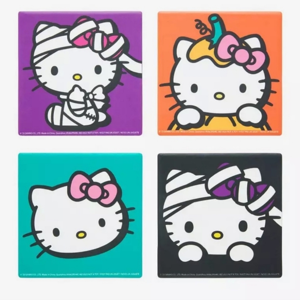 🎉HP🎉 Hello Kitty Ceramic Coaster Set (4) - Picture 2 of 4